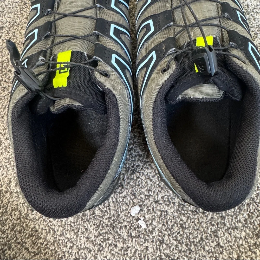 Salomon Men's Black and Yellow Running Shoes - Picture 6 of 8